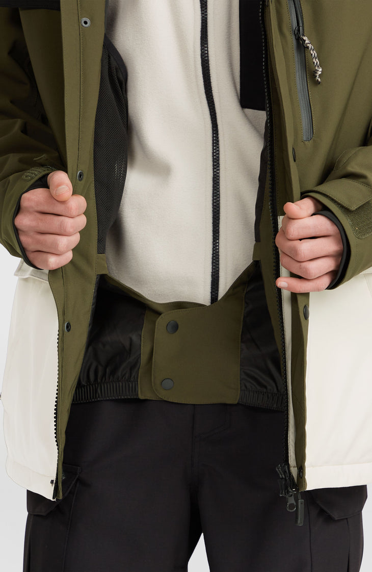Utility Pro Hybrid wintersportjas | Forest Night Colour Block