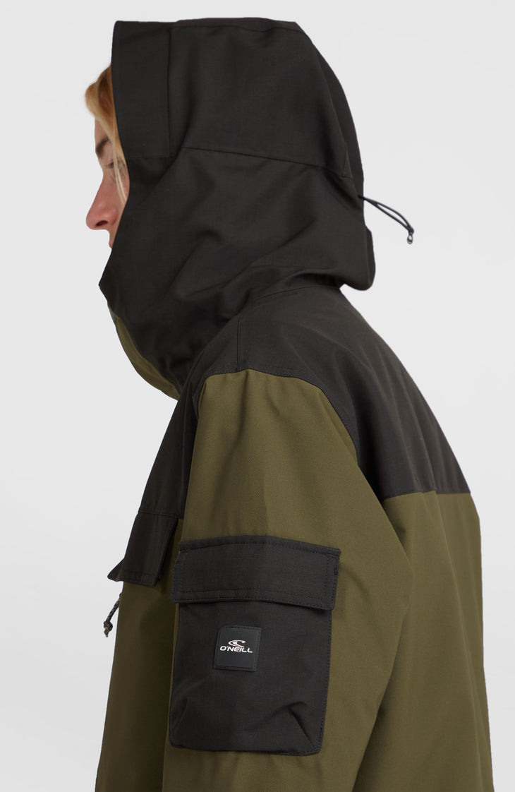 Utility Pro Hybrid wintersportjas | Forest Night Colour Block