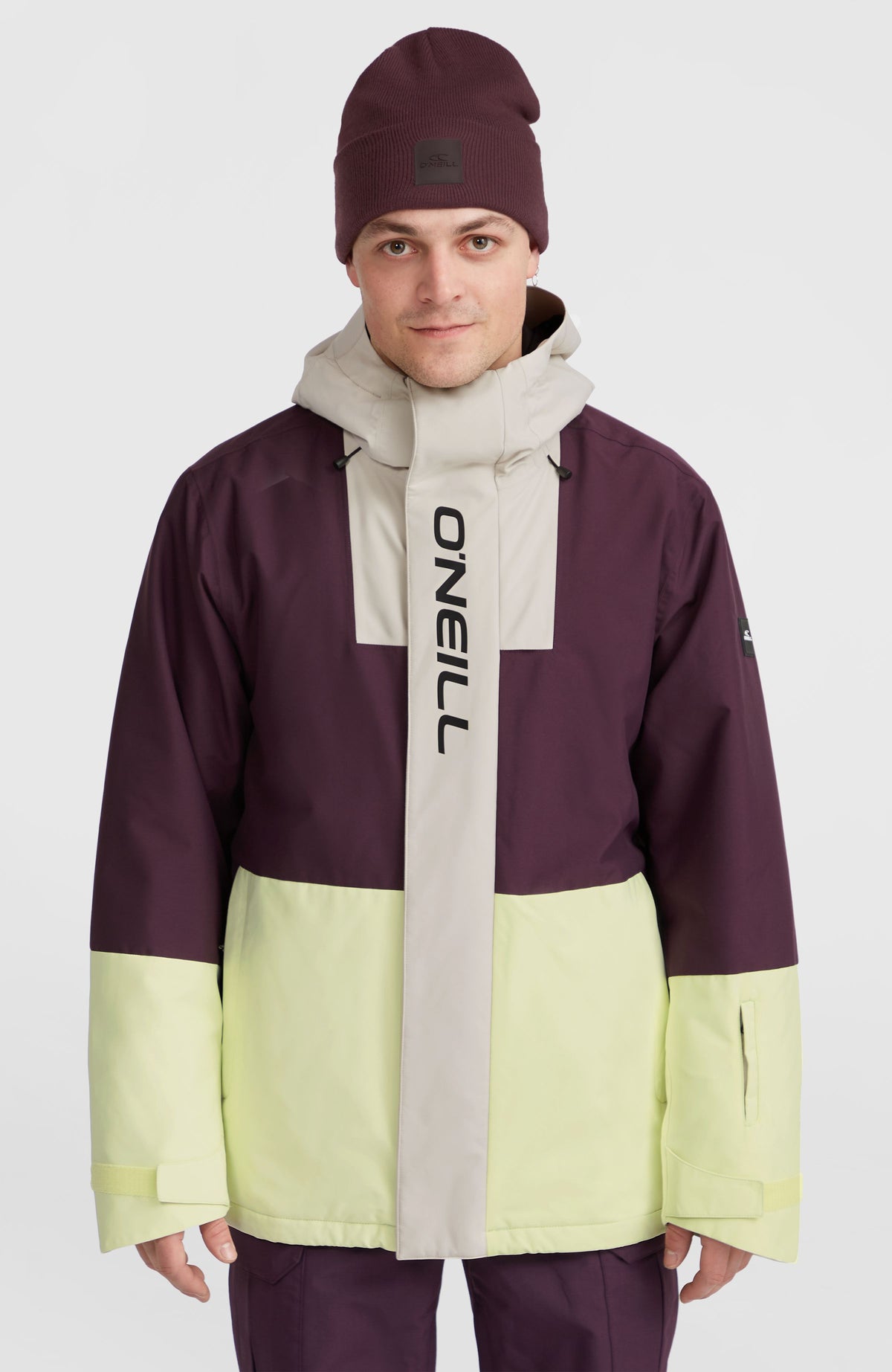 O'Riginals Hybrid wintersportjas | Aubergine Colour Block