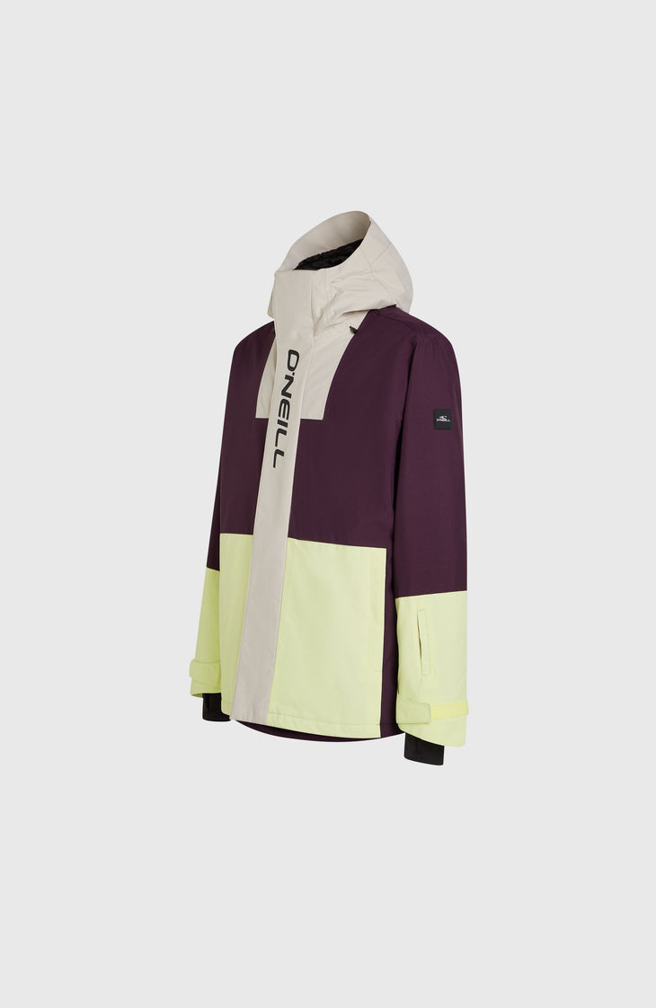 O'Riginals Hybrid wintersportjas | Aubergine Colour Block