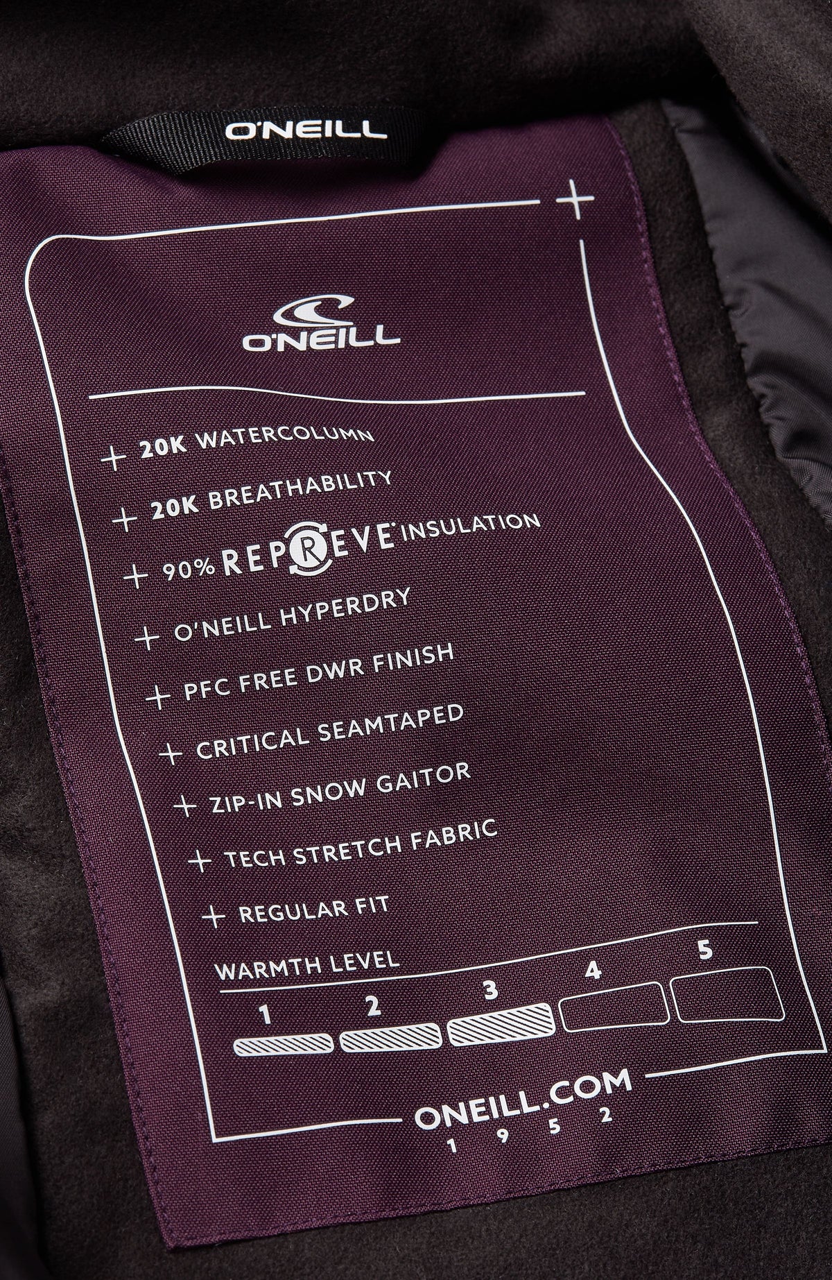 O'Riginals Hybrid wintersportjas | Aubergine Colour Block