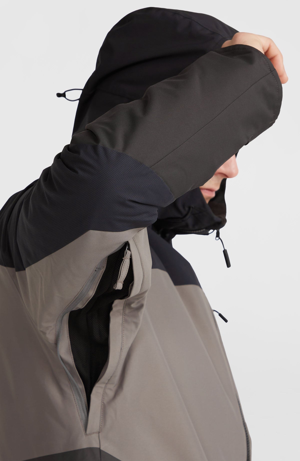 Carbonite wintersportjas | Black Out Colour Block