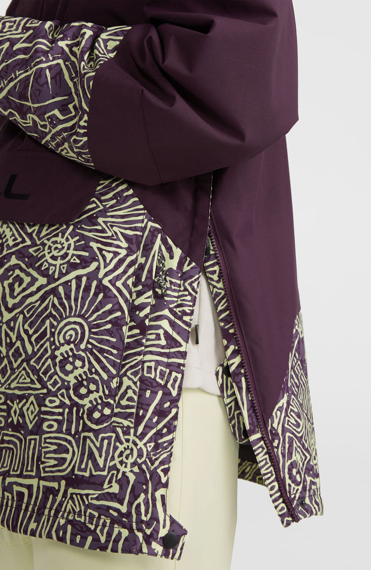 O'Riginals Anorak wintersportjas | Dark Purple Sketcheritage