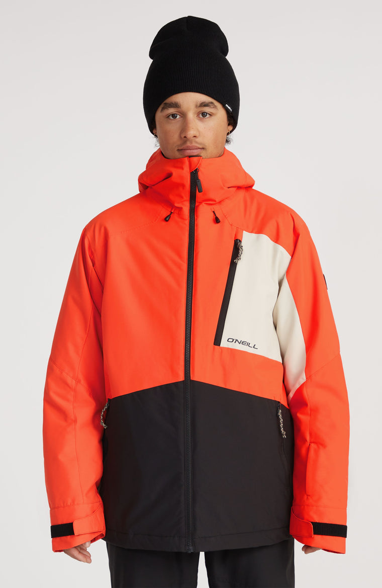 Hammer Block wintersportjas | Paprika Flame Colour Block Hammer Block wintersportjas | Paprika Flame Colour Block