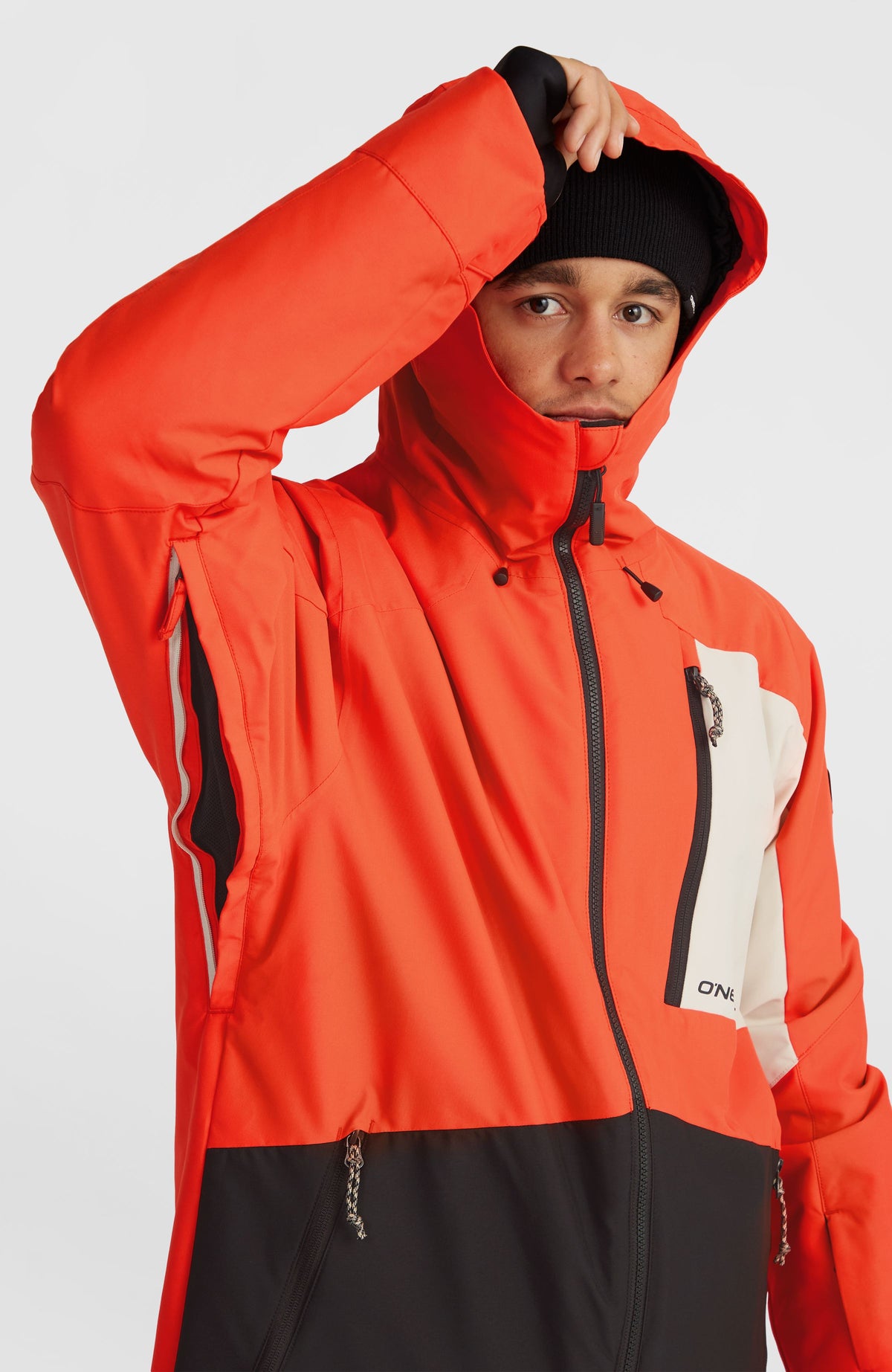 Hammer Block wintersportjas | Paprika Flame Colour Block