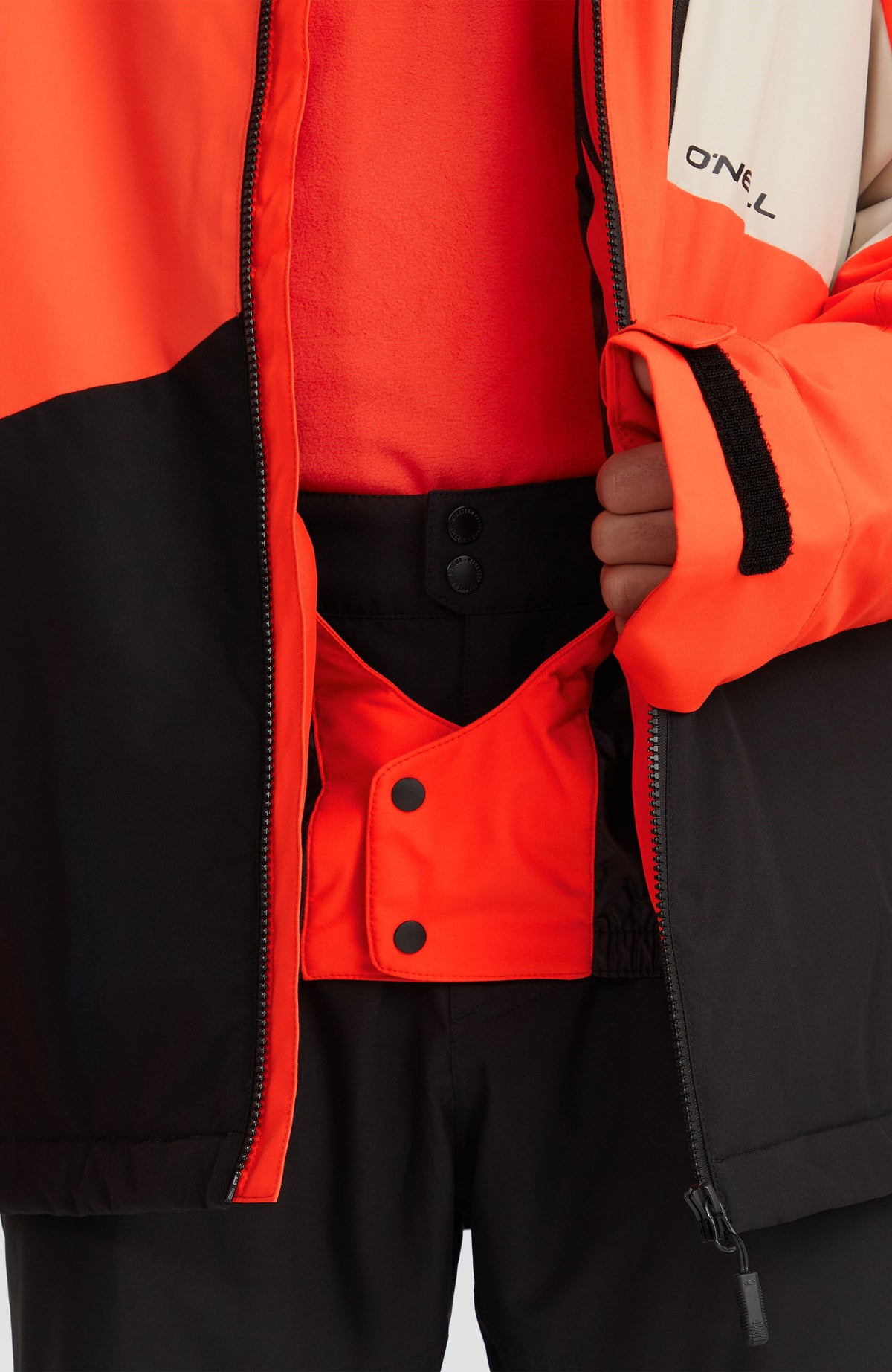 Hammer Block wintersportjas | Paprika Flame Colour Block