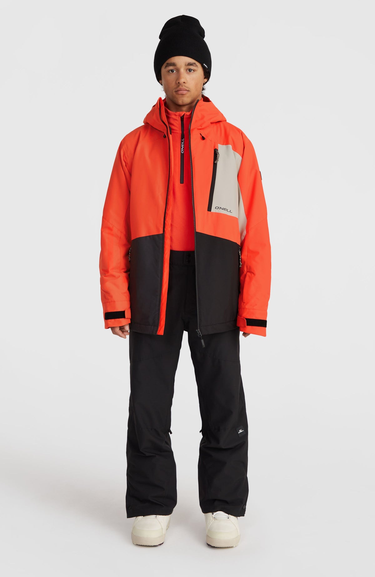 Hammer Block wintersportjas | Paprika Flame Colour Block