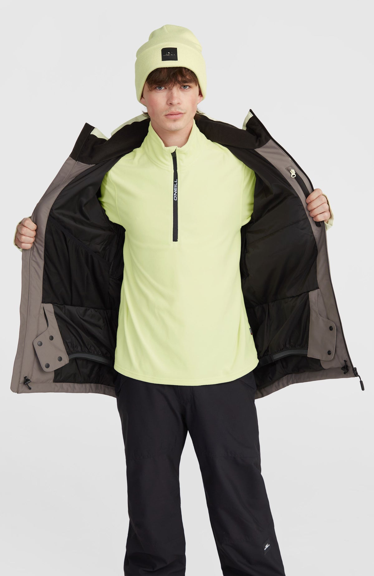 Hammer Plus wintersportjas | Flint Stone Colour Block