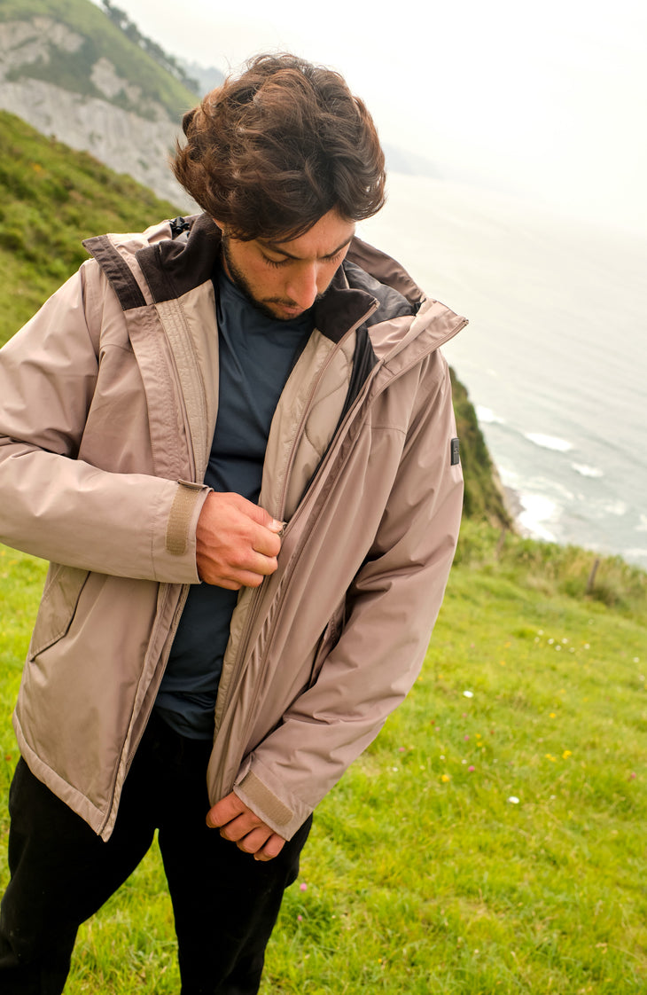 3-in-1 Parka 10K/10K jas | Concrete