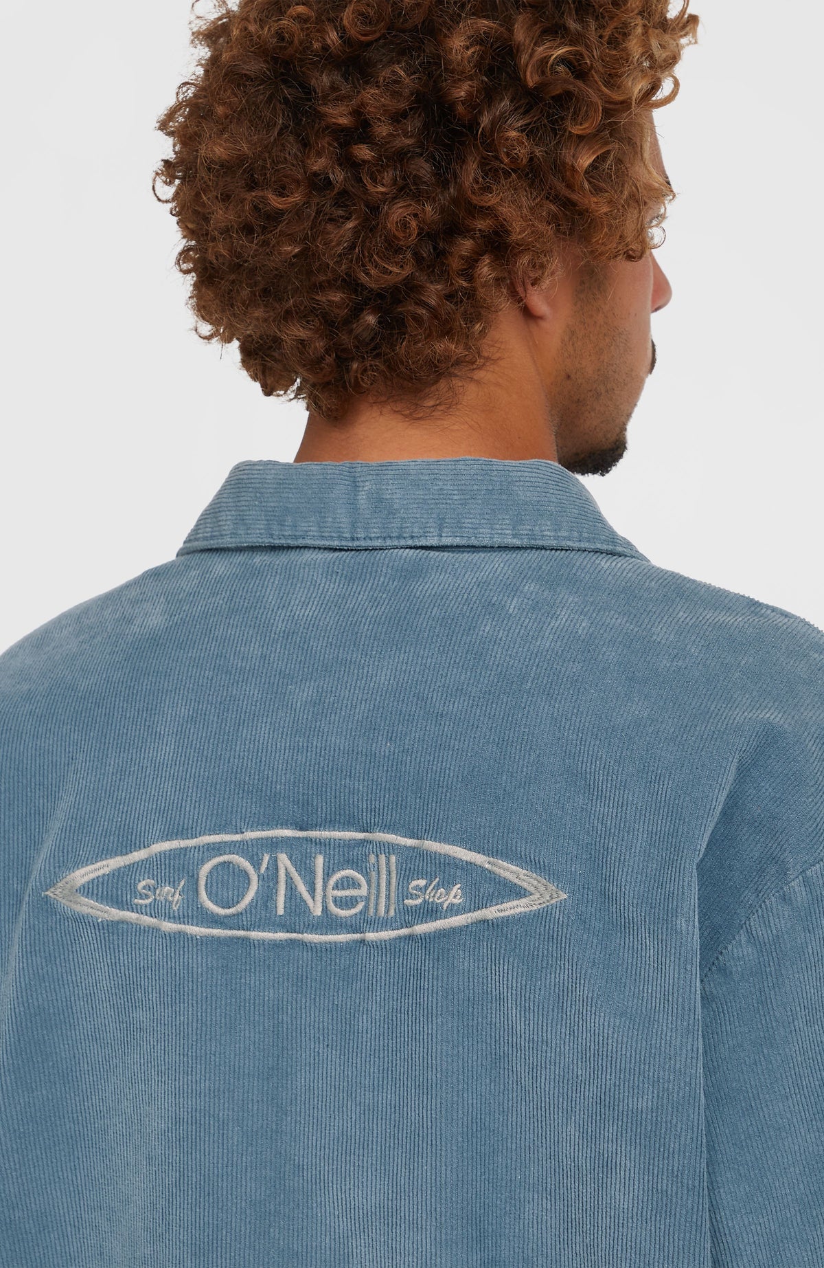 Cord Coach jas | Copen Blue