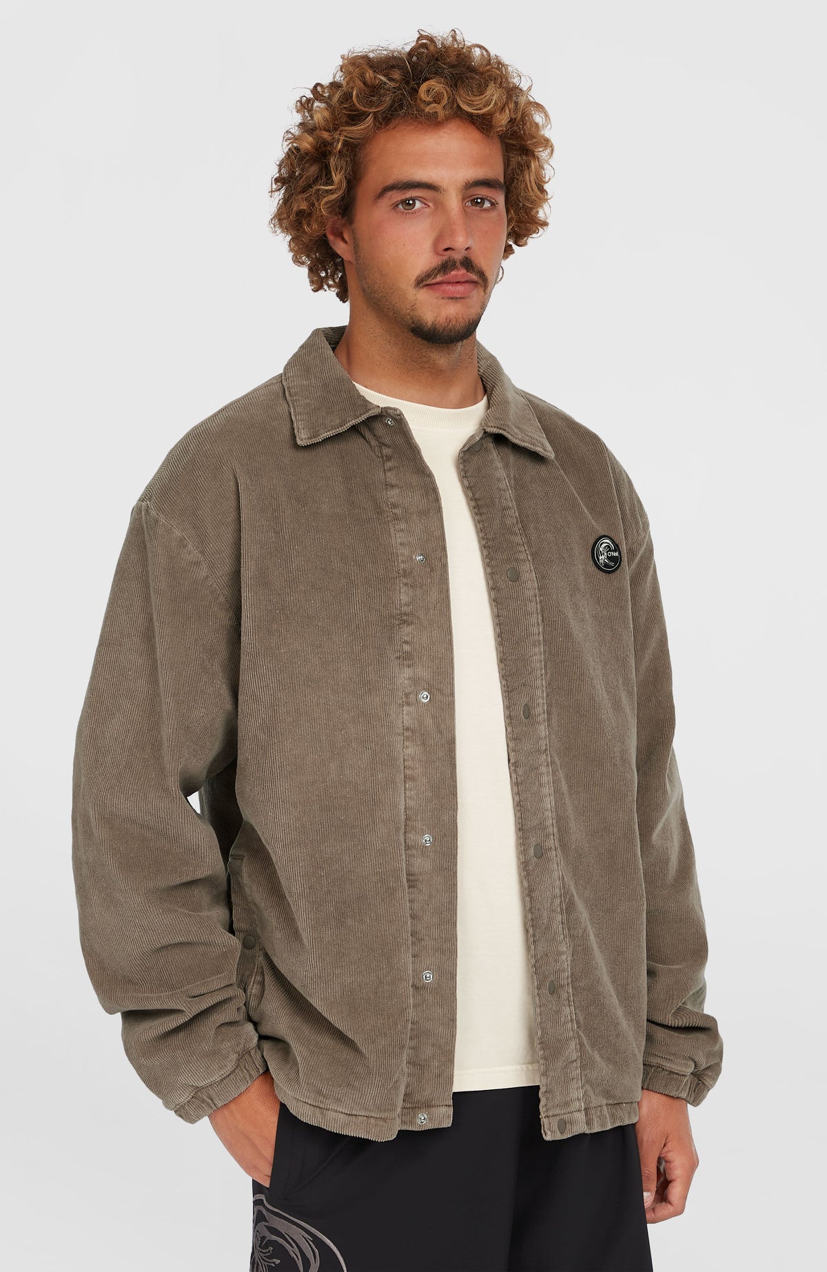 Cord Coach jas | Pure Cashmere