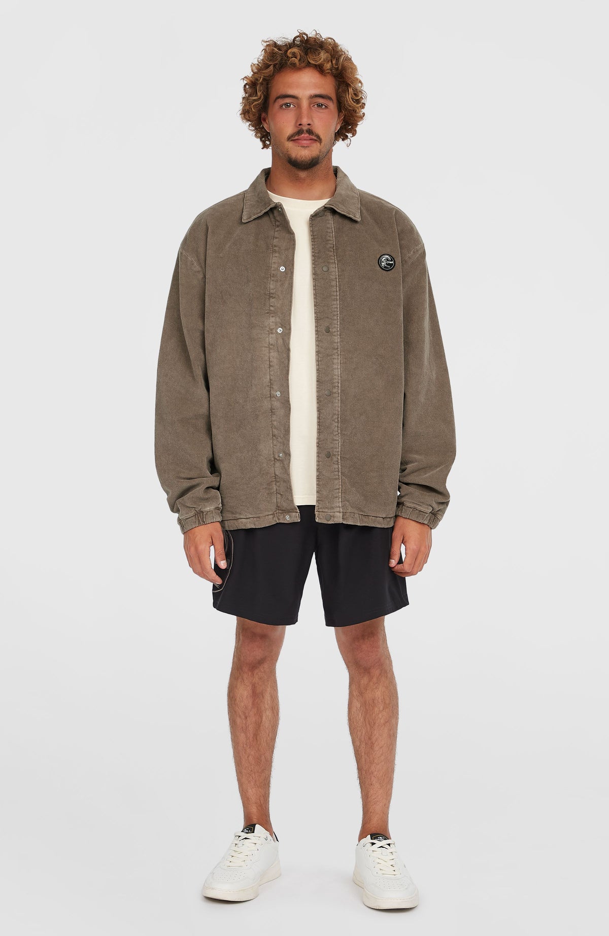 Cord Coach jas | Pure Cashmere