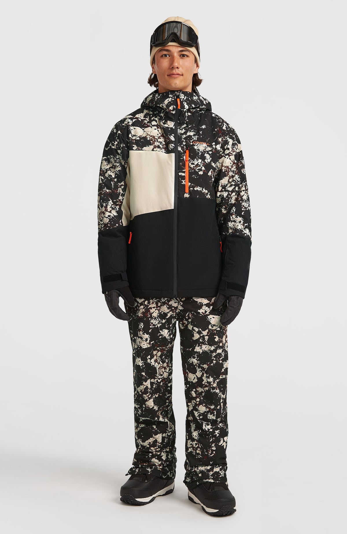 FWC'Cruz Triple wintersportjas | Black/Beige Quarry