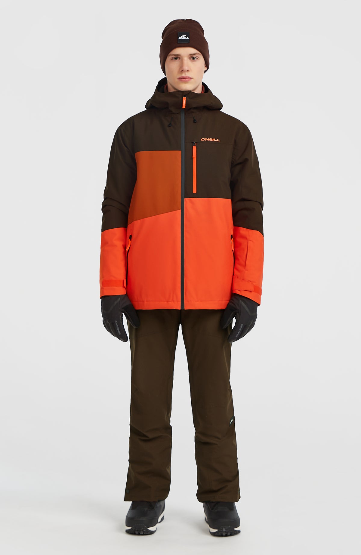 FWC'Cruz Triple wintersportjas | Coffee Bean Colour Block