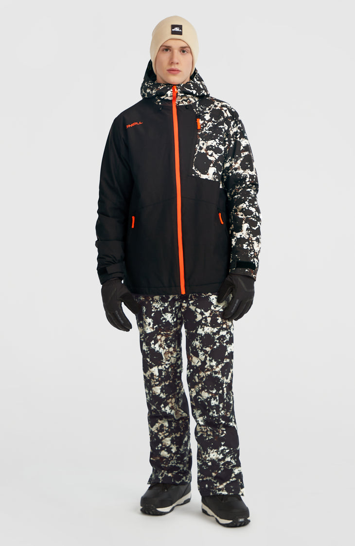 FWC'Cruz Block wintersportjas | Black/Beige Quarry