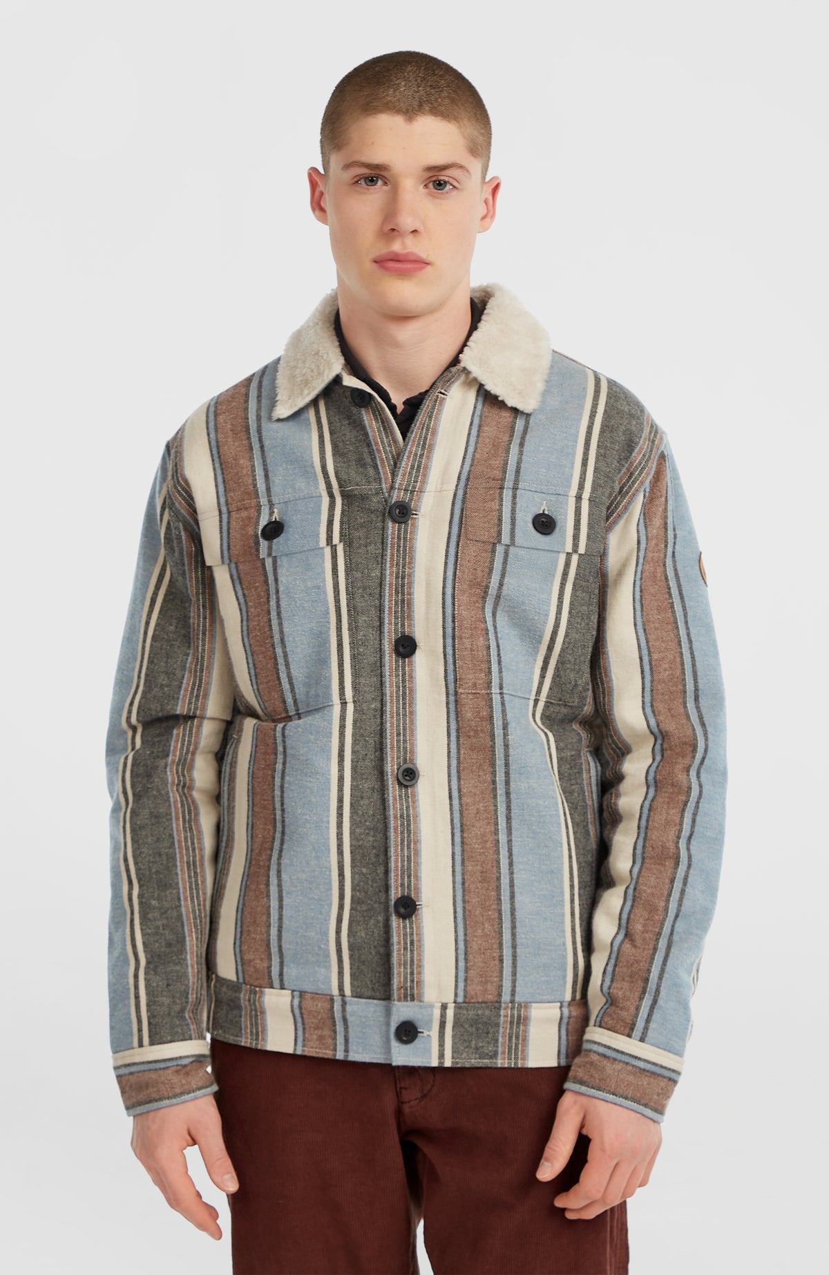 O'Riginals jas met fleecevoering | Blue Vintage O'Neill Stripe