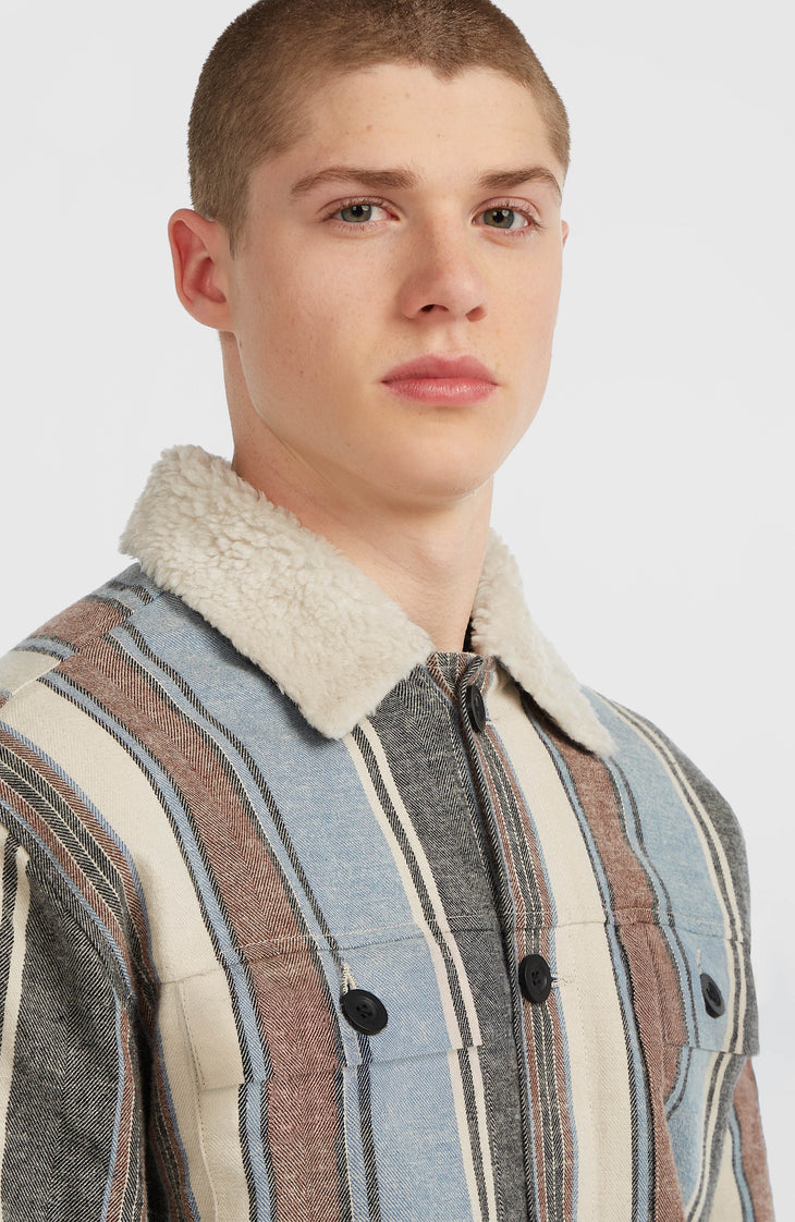 O'Riginals jas met fleecevoering | Blue Vintage O'Neill Stripe