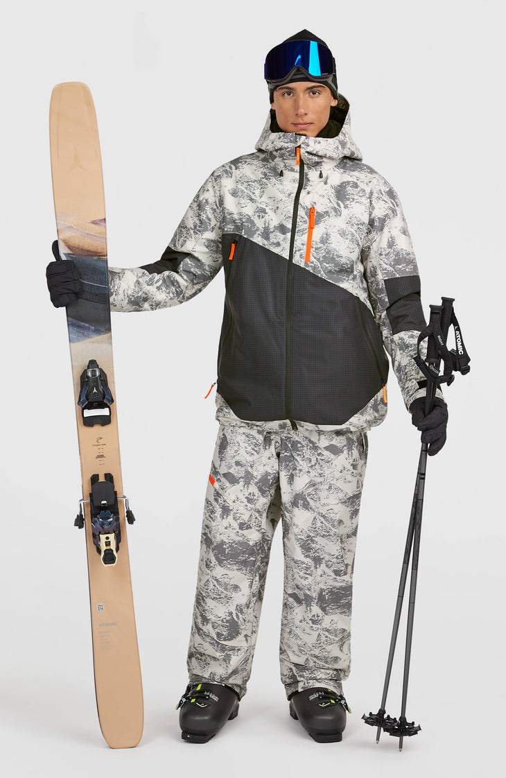 FWC'Peak Fire wintersportjas | Grey Mountain Landscape