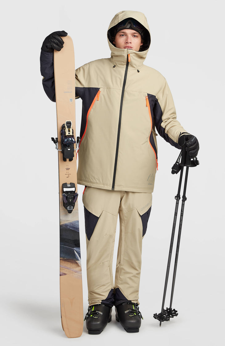 FWC'Peak Pro wintersportjas | Olive Blush Colour Block