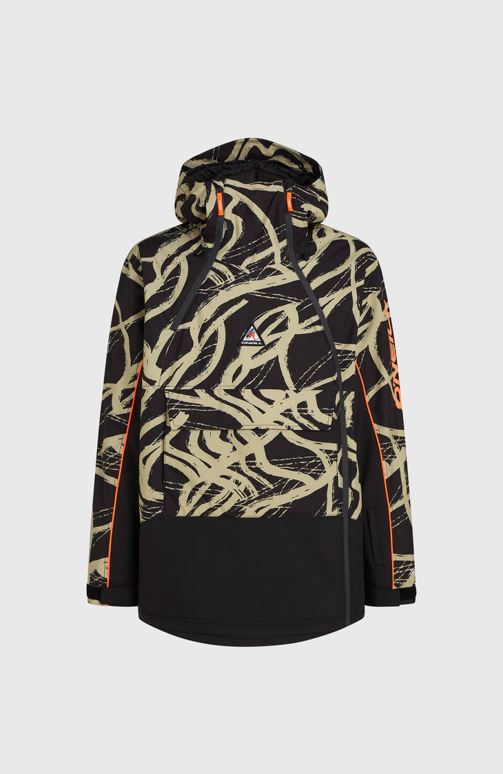 FWC'Play Asymmetric wintersportjas | Beige Snowtracks