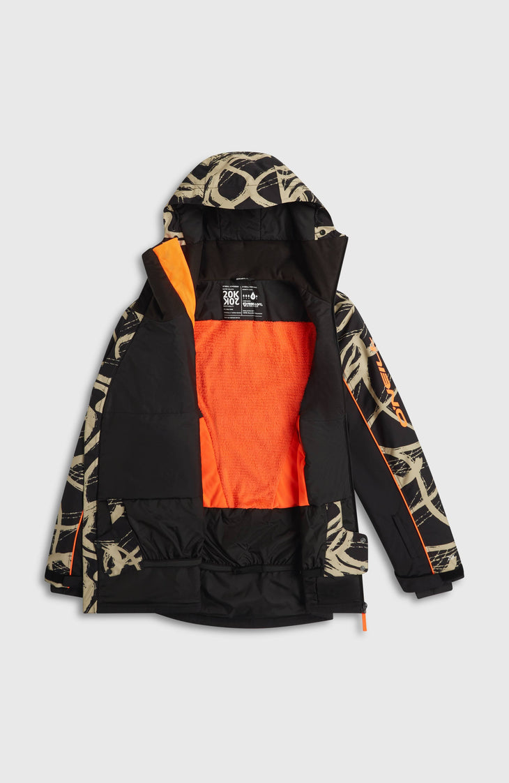 FWC'Play Asymmetric wintersportjas | Beige Snowtracks