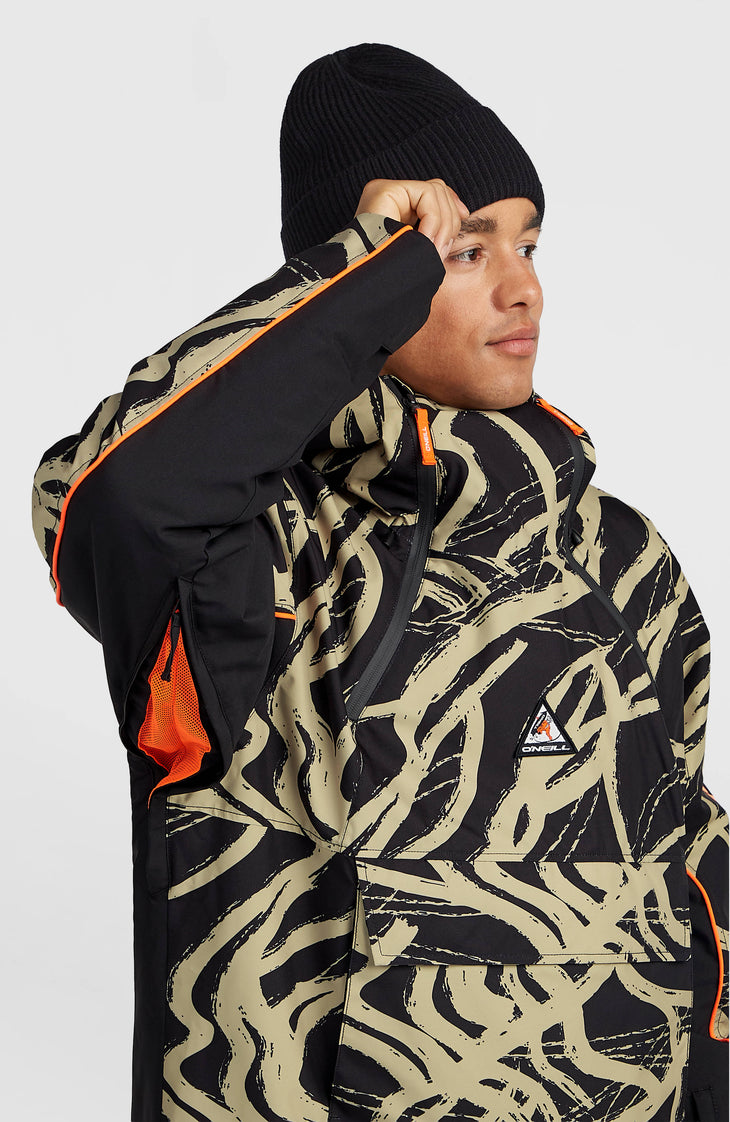 FWC'Play Asymmetric wintersportjas | Beige Snowtracks