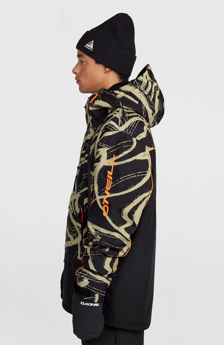 FWC'Play Asymmetric wintersportjas | Beige Snowtracks
