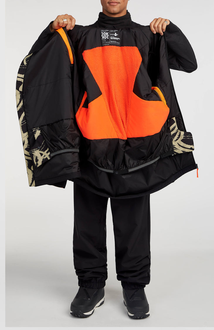 FWC'Play Asymmetric wintersportjas | Beige Snowtracks