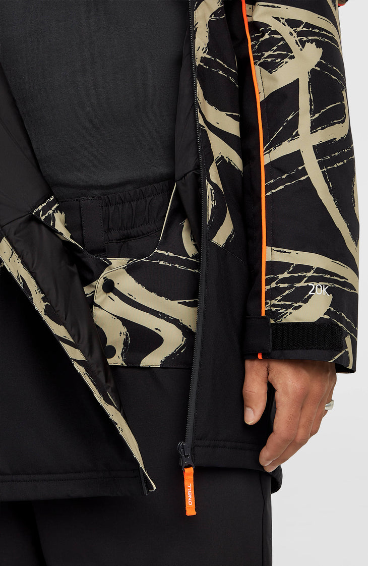 FWC'Play Asymmetric wintersportjas | Beige Snowtracks