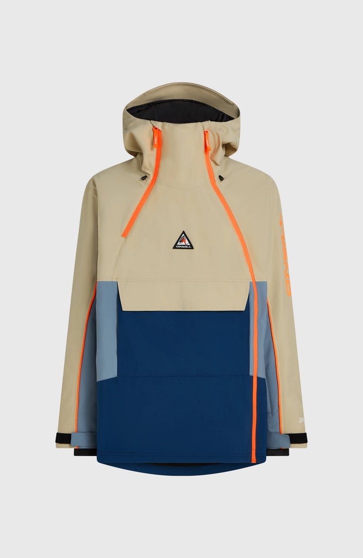 FWC'Play Asymmetric wintersportjas | Olive Blush Colour Block