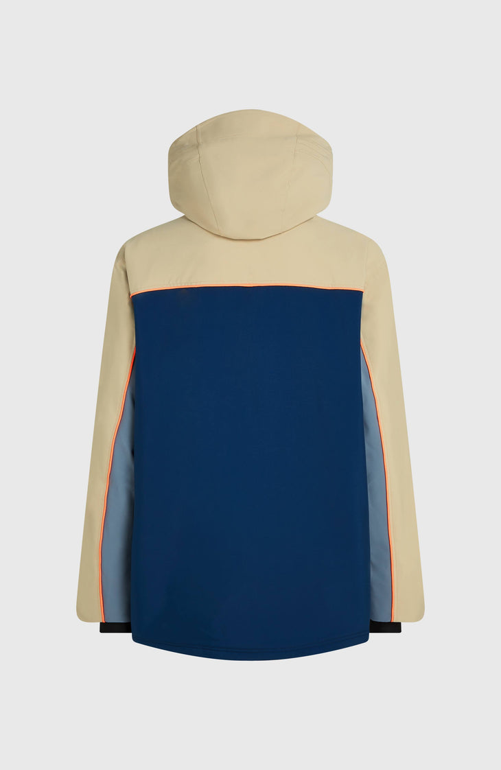 FWC'Play Asymmetric wintersportjas | Olive Blush Colour Block