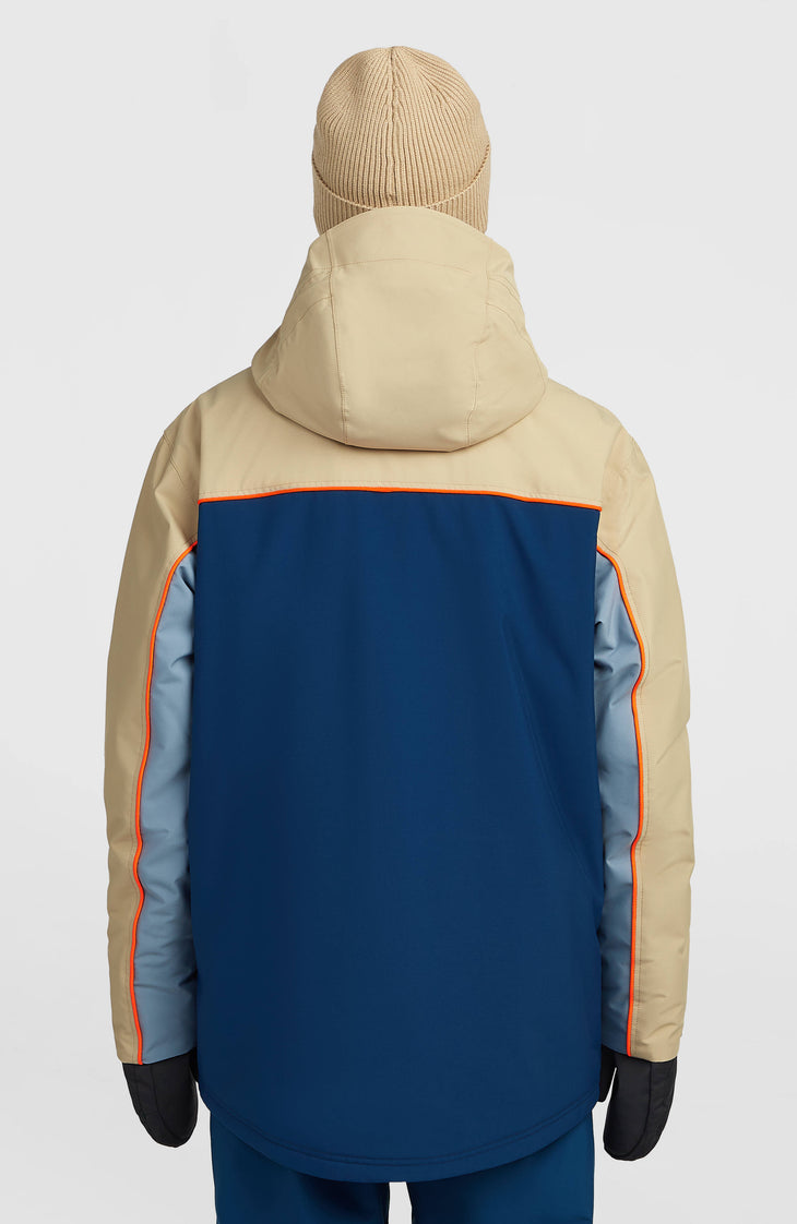 FWC'Play Asymmetric wintersportjas | Olive Blush Colour Block