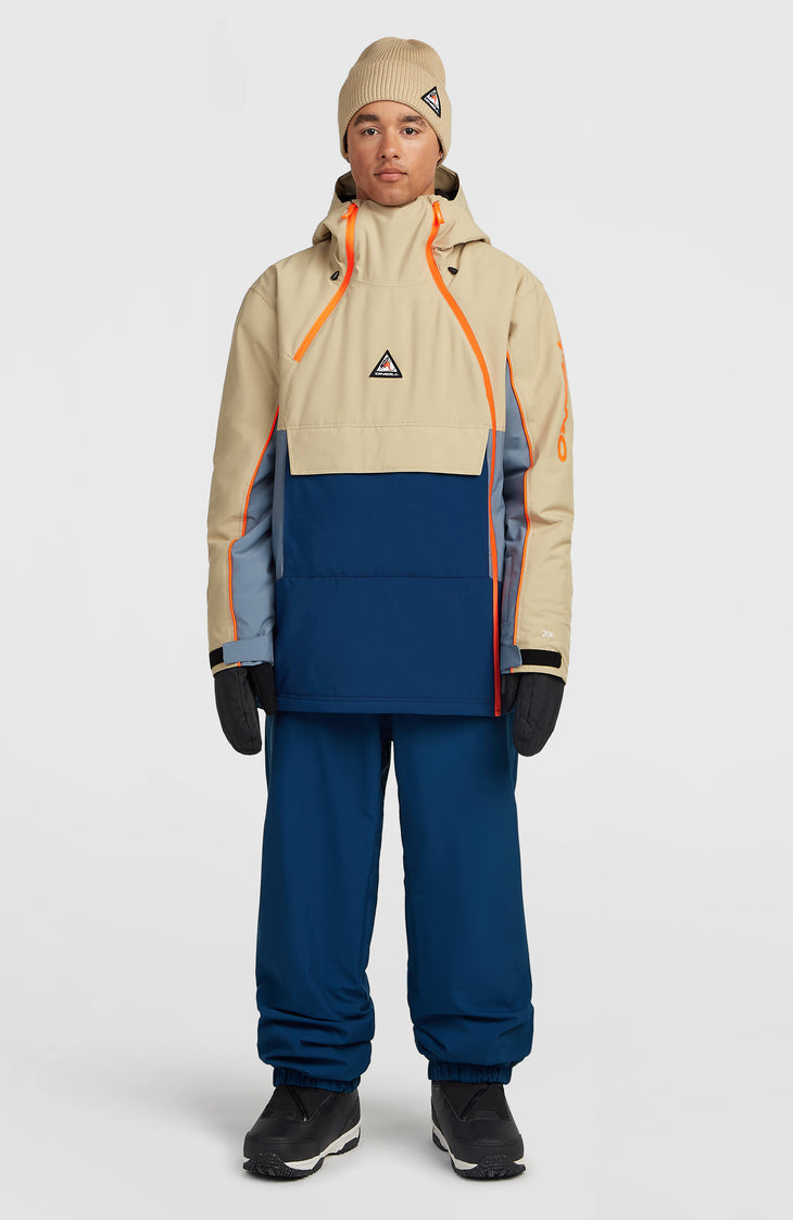FWC'Play Asymmetric wintersportjas | Olive Blush Colour Block