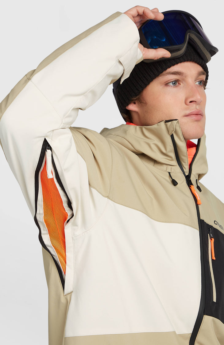 FWC'Cruz Triple wintersportjas | Olive Blush Colour Block