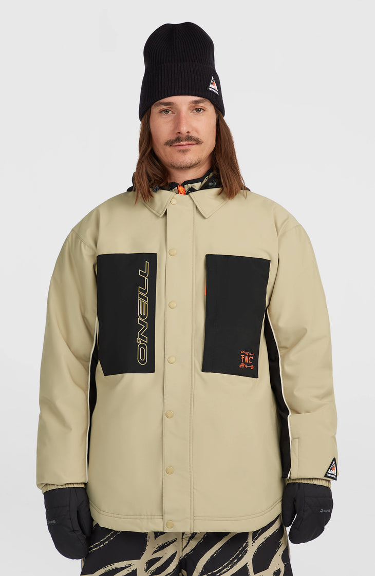 FWC'Play Shacket wintersportjas | Olive Blush Colour Block