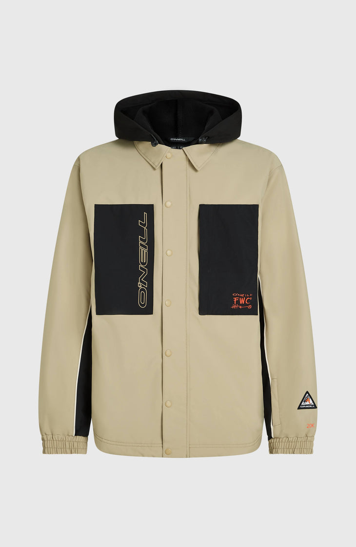 FWC'Play Shacket wintersportjas | Olive Blush Colour Block