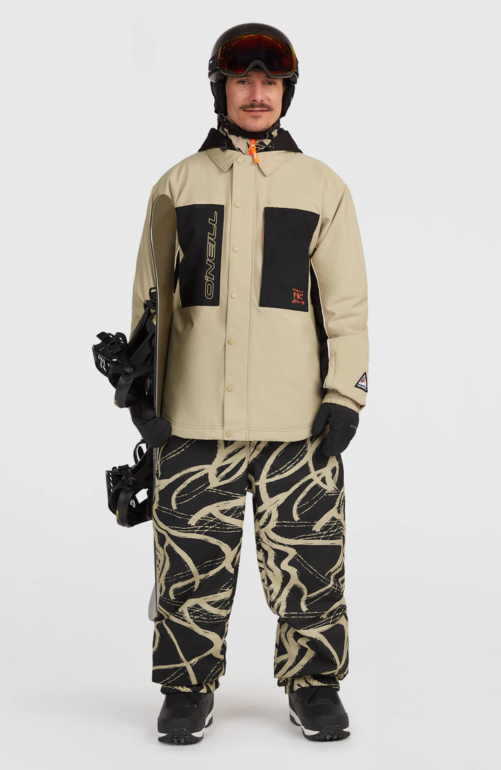 FWC'Play Shacket wintersportjas | Olive Blush Colour Block