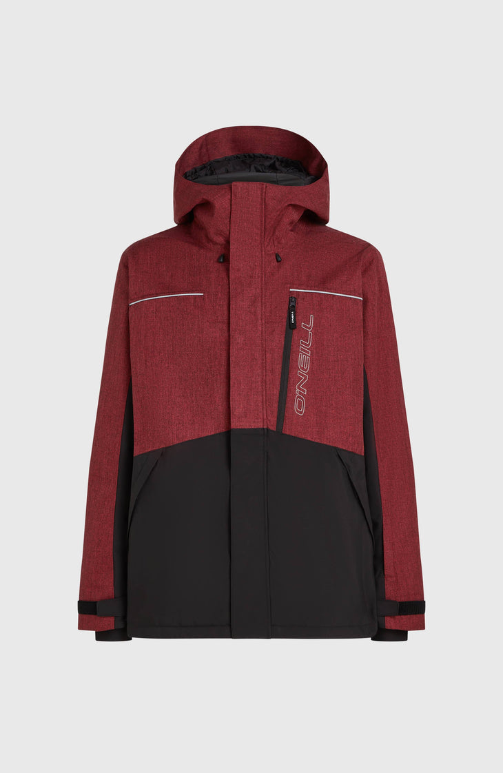 FWC'Cruz Melange wintersportjas | Tamarillo Colour Block