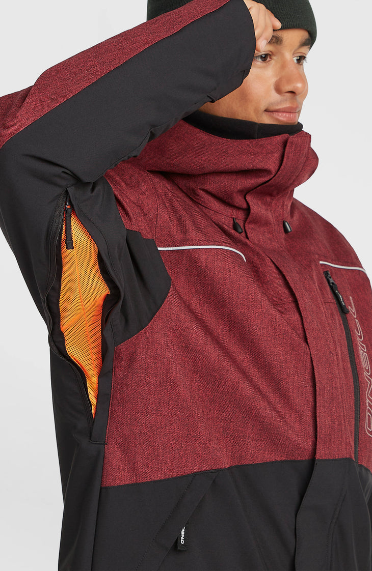 FWC'Cruz Melange wintersportjas | Tamarillo Colour Block