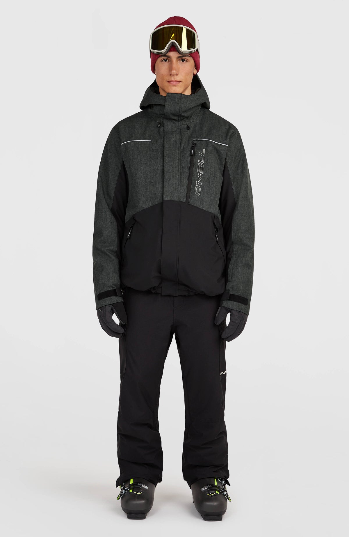 FWC'Cruz Melange wintersportjas | Black Out Colour Block