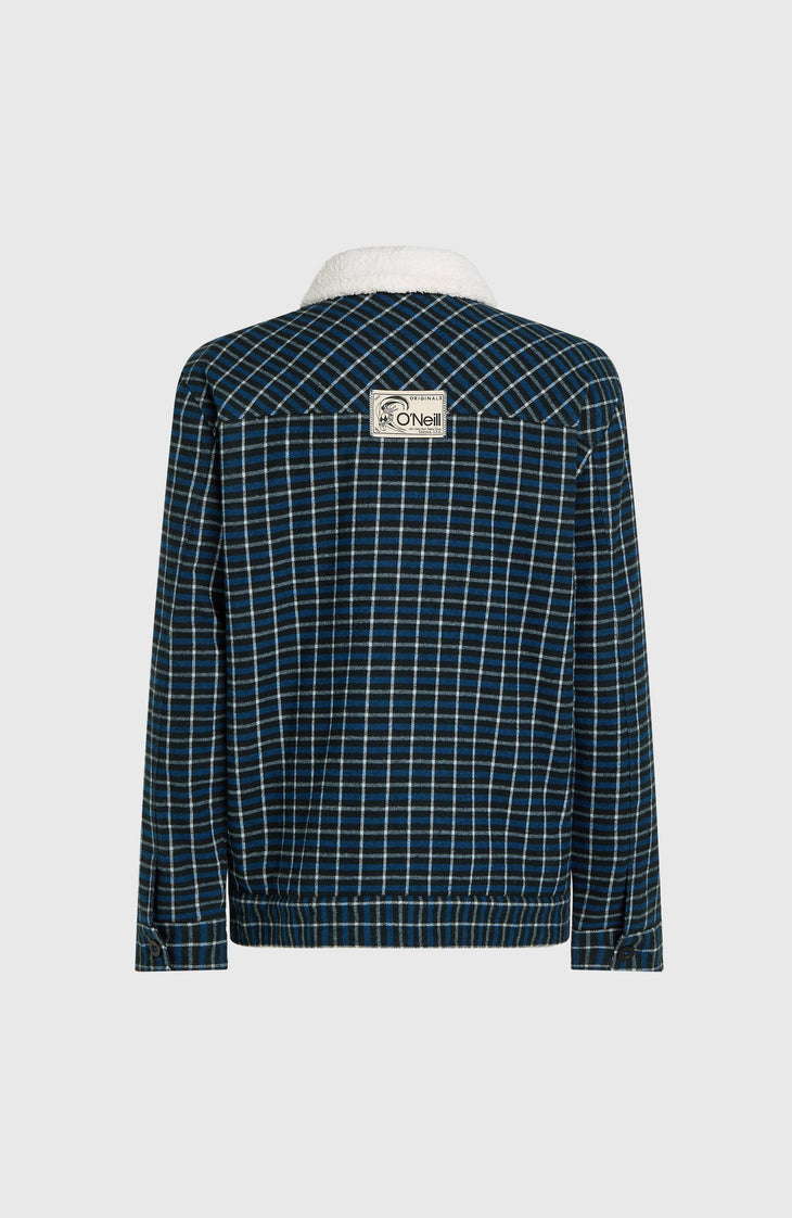 O'Riginals jas met fleecevoering | Blue Heritage Checks