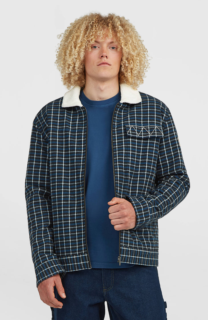 O'Riginals jas met fleecevoering | Blue Heritage Checks