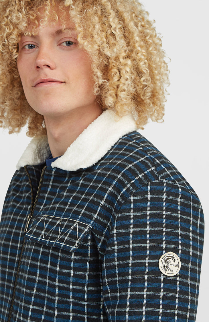 O'Riginals jas met fleecevoering | Blue Heritage Checks