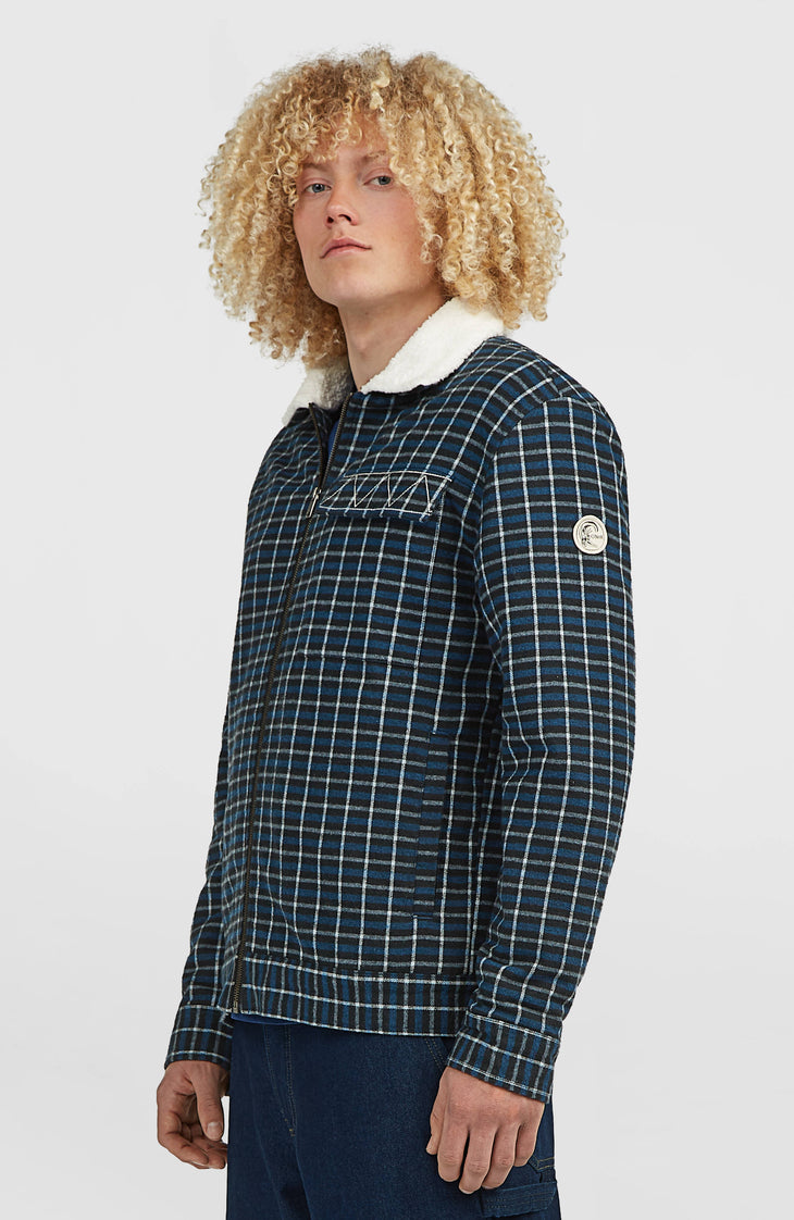 O'Riginals jas met fleecevoering | Blue Heritage Checks