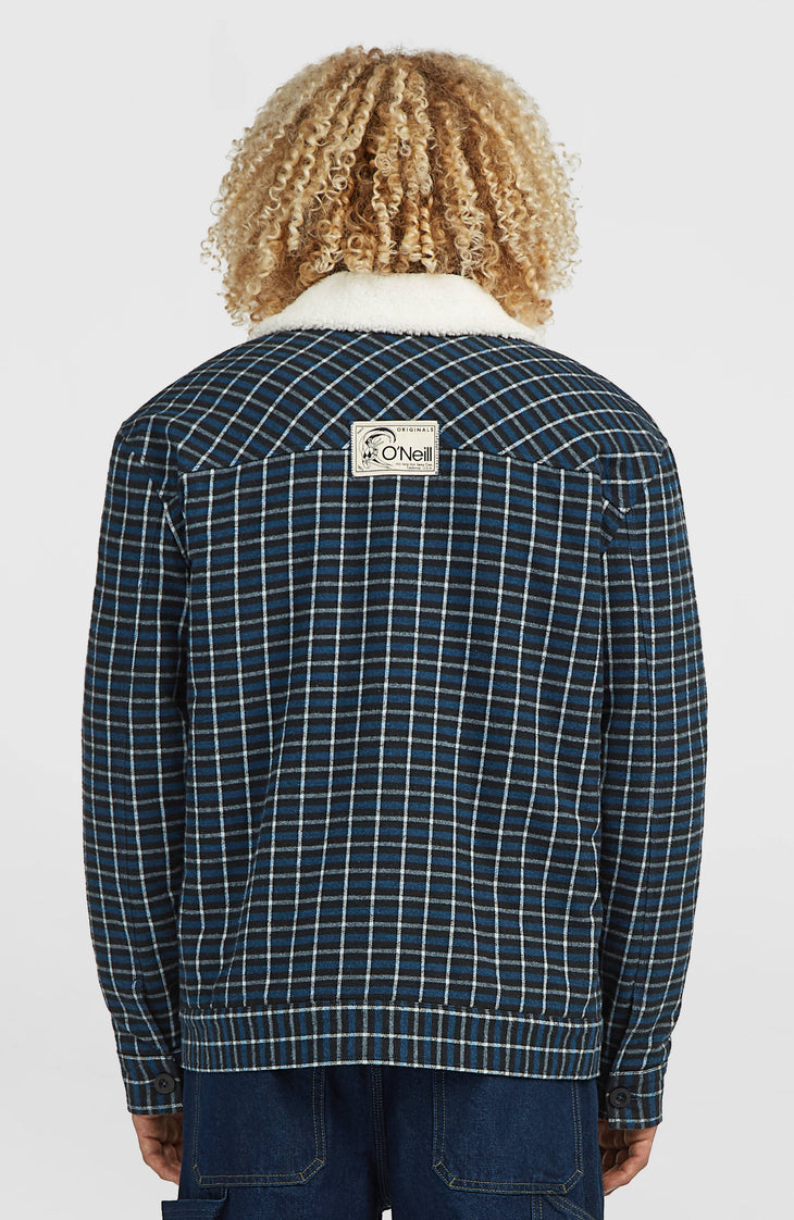 O'Riginals jas met fleecevoering | Blue Heritage Checks