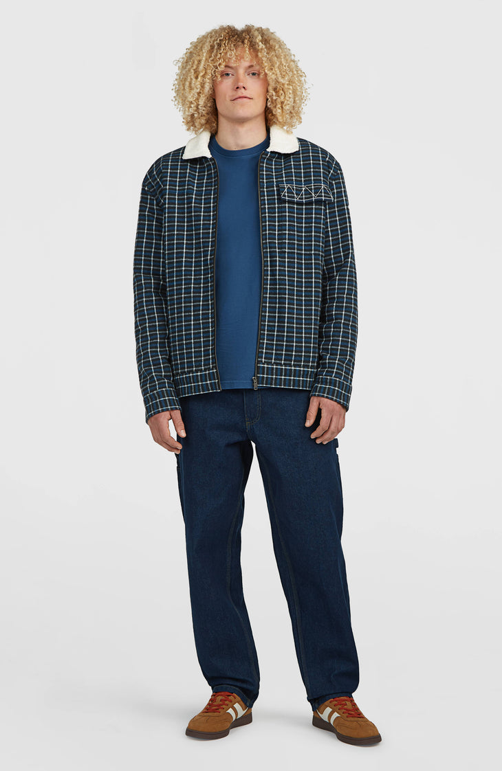 O'Riginals jas met fleecevoering | Blue Heritage Checks