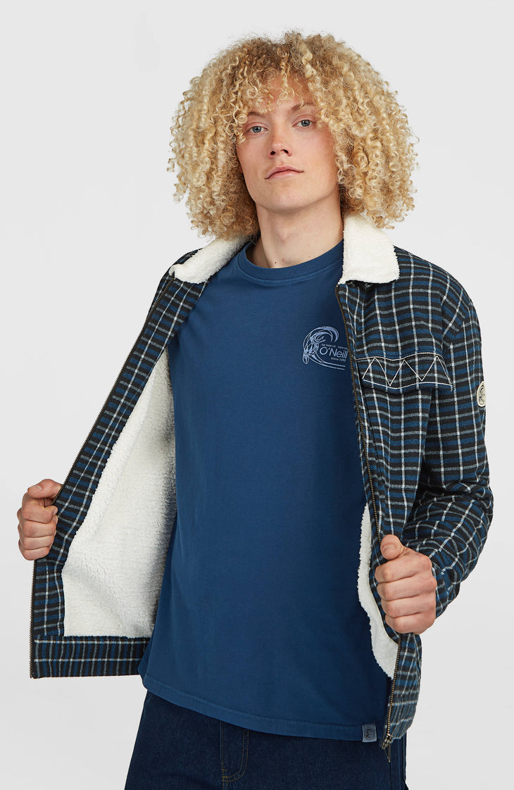 O'Riginals jas met fleecevoering | Blue Heritage Checks