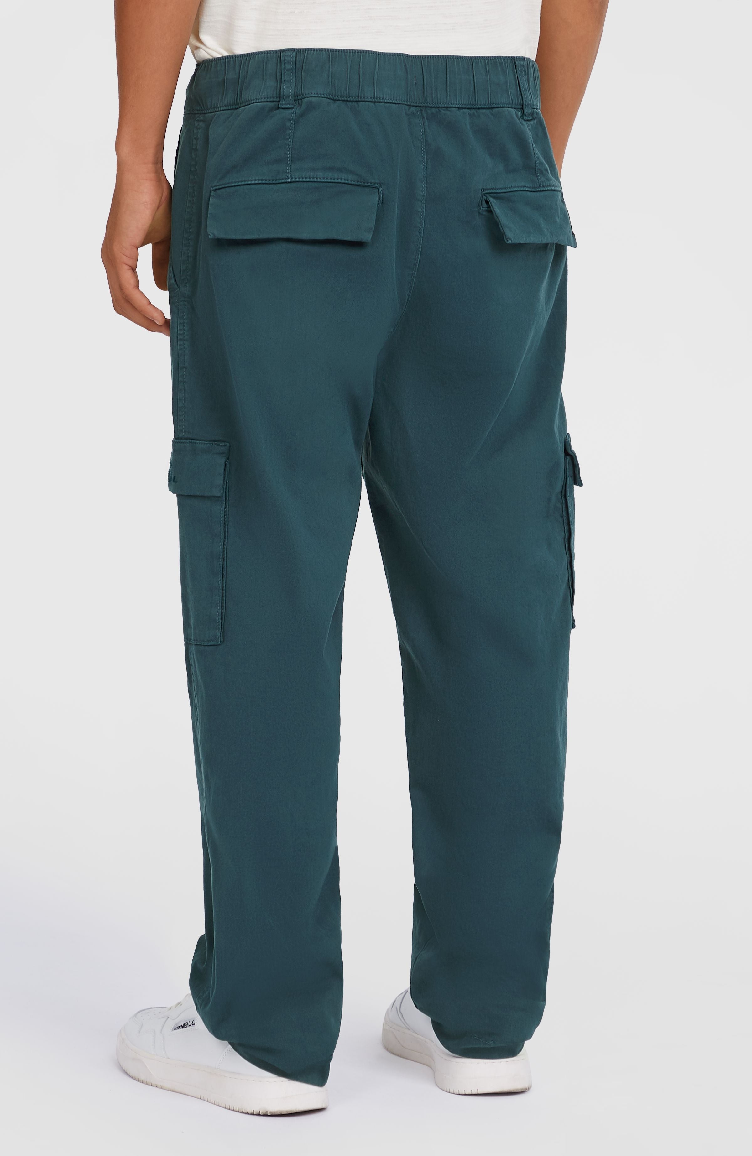 JACK & JONES JUNIOR Low Waist Slim Fit Cargobroek JPSTMARCO JJJOE Licht Armygroen Groen 5715510726214
