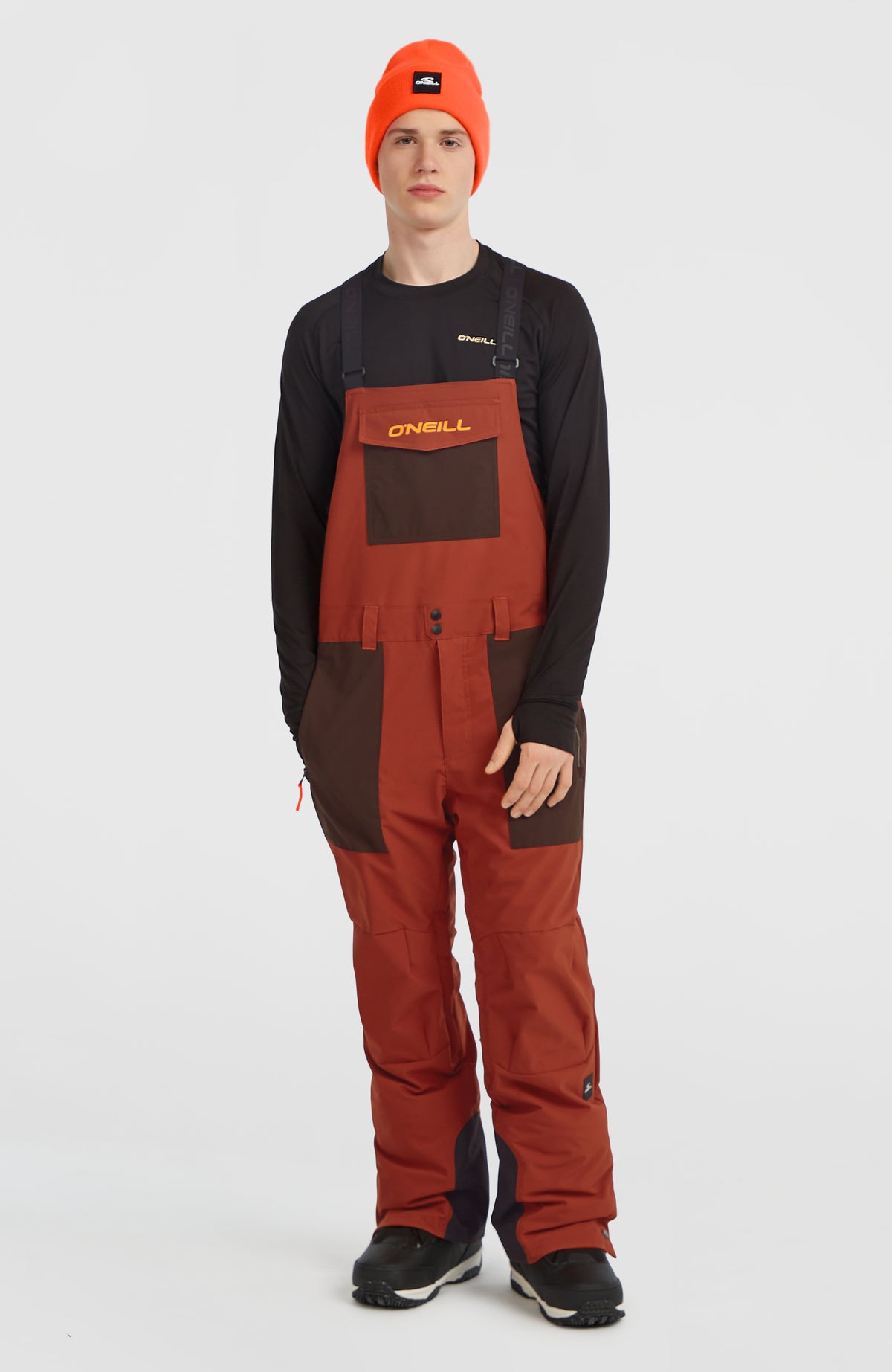 FWC'Peak Bib wintersportbroek | Bonfire Colour Block