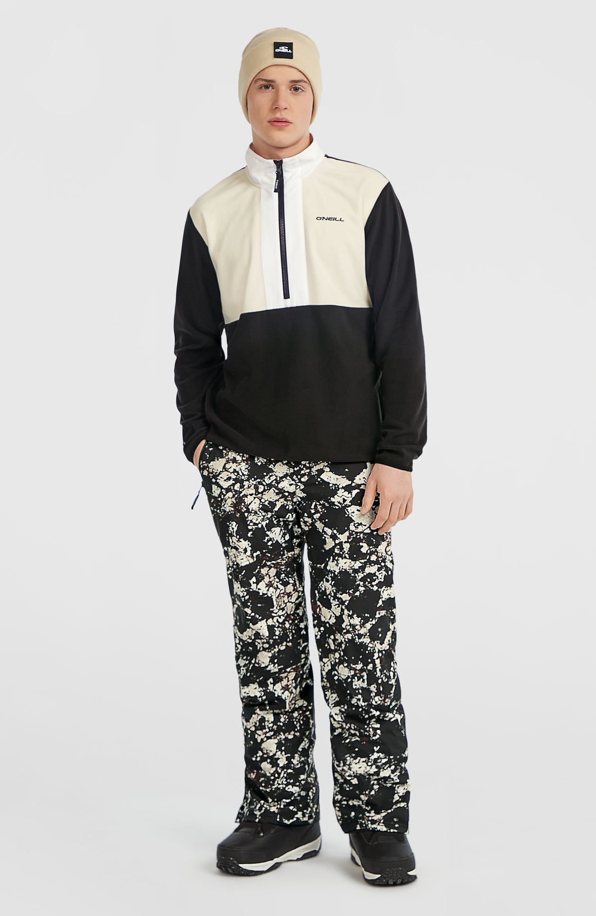 FWC'Cruz wintersportbroek | Black/Beige Quarry